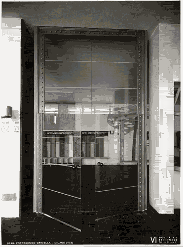 Image for VI Triennale - Padiglione nel parco Sempione - Sistemi costruttivi e materiali edilizi - Sezione delle porte