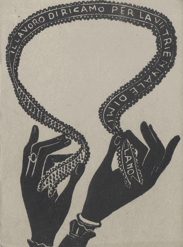 Image for Opuscolo "Il lavoro di ricamo per la VII Triennale di Milano", 32 pagine di testo e immagini in bianco e nero