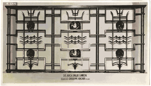 Image for IV Triennale - Scalone d'onore - Balaustra in ferro battuto disegno Emilio Lancia