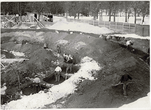 Image for Costruzione del Palazzo dell'Arte - Cantiere - Scavi per le fondazioni