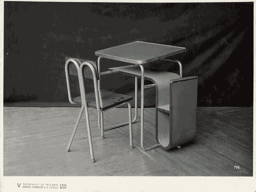 Image for V Triennale - Costruzioni nel parco Sempione - Aule scolastiche tipo - Banco per aula di III elementare