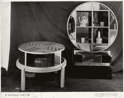 Image for V Triennale - Arti decorative e industriali - La Strada-Mostra d'ambienti moderni - Saletta privata di un circolo nautico di Sebastiano Larco e Carlo Enrico Rava