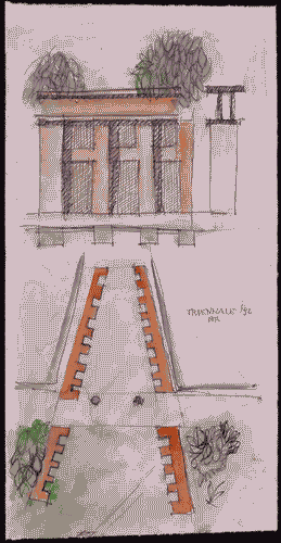 Image for Disegno per il progetto dell'allestimento della XVIII Triennale - Aldo Rossi - Luca Meda
