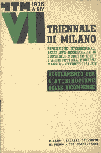 Image for Opuscolo "Regolamento per l'attribuzione delle ricompense", 16 pagine, con il logo di Mario Sironi in copertina. La copertina è di colore bianco