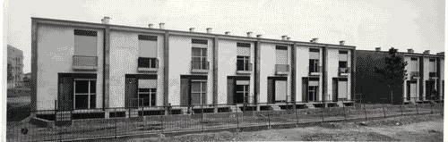 Image for IX Triennale - Quartiere sperimentale della Triennale di Milano (QT8) - Casette INA-Casa unifamiliari a schiera, su due piani a 5 letti progetto di Mario Tevarotto