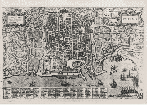 Image for Le città immaginate - Un viaggio in Italia. Sezione storica - Palermo (o dei sogni mitteleuropei) - Incisione della città di Palermo