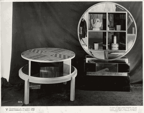 Image for V Triennale - Arti decorative e industriali - La Strada-Mostra d'ambienti moderni - Saletta privata di un circolo nautico di Sebastiano Larco e Carlo Enrico Rava