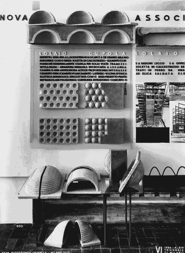 Image for VI Triennale - Padiglione nel parco Sempione. Sistemi costruttivi e materiali edilizi - Sezione dei solai, impalcature piane, pensiline