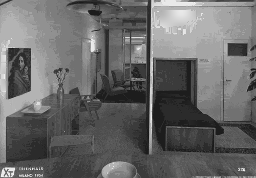 Image for X Triennale - Mostra della casa - Alloggio INCIS B - Soggiorno - Piero Bottoni - Leonardo Fiori - Augusto Piccoli