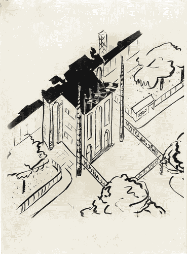 Image for Palazzo dell'arte - Bozzetto per la decorazione della facciata principale - Giovanni Muzio