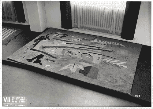 Image for VII Triennale - Mostra dell'E.N.A.P.I. - Tappeti - Tappeto di lana annodato di Leonardo Spreafico