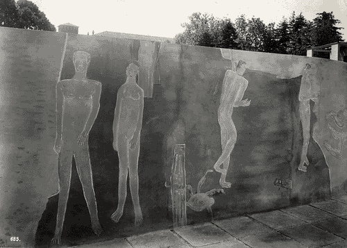 Image for V Triennale - Mostra dell'abitazione - Villa studio per un artista di Luigi Figini e Gino Pollini - Affresco di Angelo Del Bon