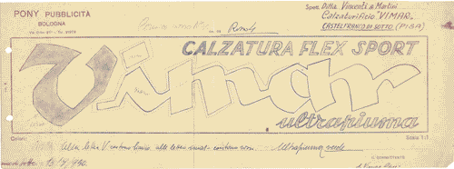 Image for Bozzetto per pubblicità "Calzature Flex Sport Vimar ultrapiuma"