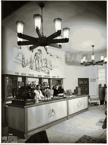 Image for VII Triennale - Mostra dell'arredamento alberghiero - Ristorante ungherese di Jozsef Csapo Heim