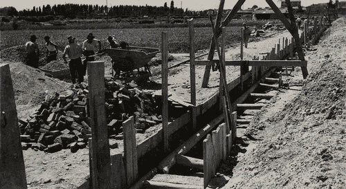 Image for VIII Triennale - Quartiere sperimentale della Triennale di Milano QT8 - Scavi di costruzione della rete fognaria