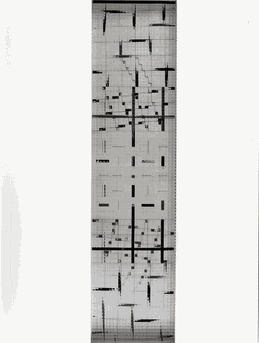 Image for XVI Triennale - Secondo ciclo - Il progetto di architettura - Architetture italiane degli anni '70 - Opera d'arte "Reticolo frangibile rosso e nero", di Grazia Varisco