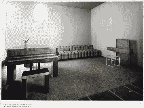 Image for V Triennale - Mostra dell'abitazione - Sala d'estate di Ottorino Aloiso, Luigi Chessa, Umberto Cuzzi, Gino Levi Montalcini, Giuseppe Pagano, EnricoPaulucci, Ettore Sottsas, Carlo Turina