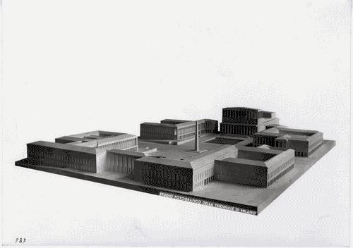 Image for VII Triennale - Mostra dell'architettura - Sezione 1°. L'E42, Olimpiade della civiltà - Modello in scala della piazza Imperiale per l'Esposizione internazionale di Roma di Francesco Fariello, Luigi Moretti, Saverio Muratori e Ludovico Quaroni