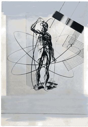 Image for X Triennale - Mostra critica dell'oggetto d'uso - Disegno sulle proporzioni dell'uomo - Herbert Bayer