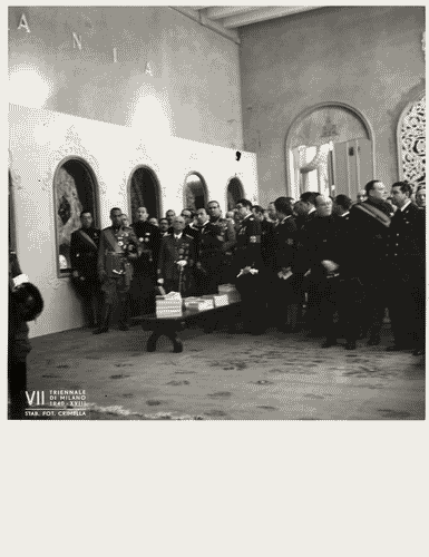 Image for VII Triennale - Inaugurazione - Visita del re d'Italia, Vittorio Emanuele III di Savoia - Giuseppe Bottai - Giuseppe Bianchini