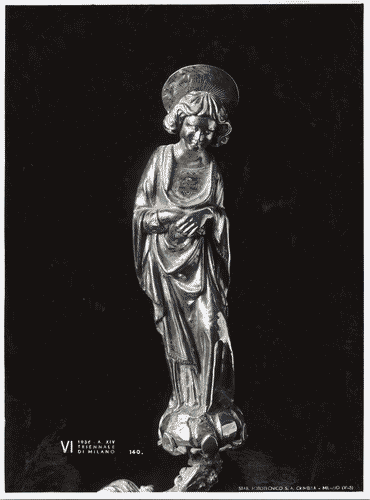 Image for VI Triennale - Mostra dell'antica oreficeria italiana - Vetrina II. Grande vetrina centrale con opere scelte di oreficeria sacra - Croce detta di S.Leonzio