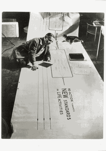 Image for Frederick Kiesler. Arte Architettura Ambiente - Frederick Kiesler con la Biotechnical Chart