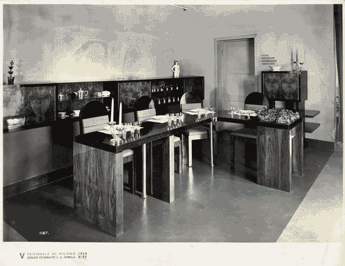 Image for V Triennale - Mostra dell'abitazione - Casa di campagna per uomo di studio di Luigi Moretti, Mario Paniconi, Giulio Pediconi, Mosè Tuffaroli Luciano e Igino Zanda - Sala da pranzo
