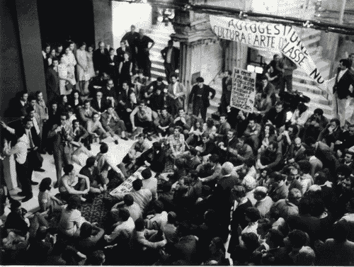 Image for XIV Triennale - Occupazione della Triennale - Interno del Palazzo dell'Arte