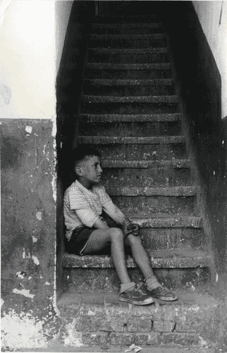 Image for XII Triennale - La casa e la scuola - Settore rurale - Colledimacine - Casa rurale - Ragazzo seduto su una scalinata