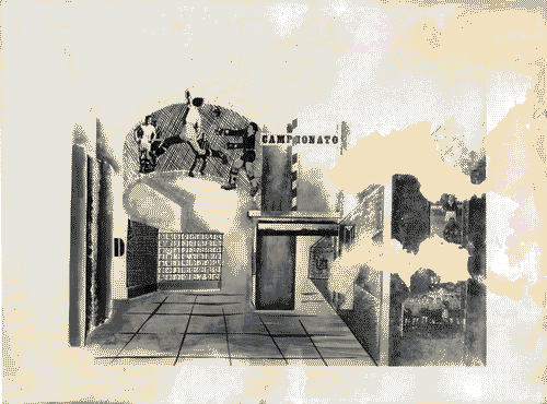 Image for Sezione del Calcio - Bozzetto per l'allestimento - Antonio Maiocchi
