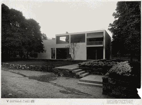 Image for V Triennale - Mostra dell'abitazione - Casa per le vacanze di un artista sul lago di Giuseppe Terragni e altri