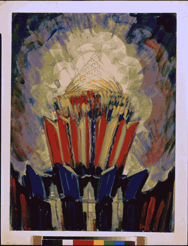 Image for L'avventura delle idee nell'architettura 1750-1890 - Sezione Architetturae Espressionismo - Dipinto di Hans Scharoun, senza titolo