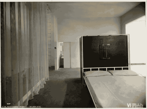 Image for VI Triennale - Mostra dell'arredamento - Parte notturna di un'abitazione del Gruppo B.B.P.R.