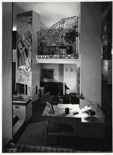 Image for IX Triennale - Abitazione - Alloggio n. 8: interno di casa per vacanze - Renato G. Angeli - Ico Parisi - Gianni Saibene