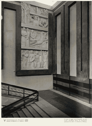 Image for V Triennale - Palazzo dell'Arte - Scalone d'onore - Bassorilievo "La nuova regina" di Marino Marini