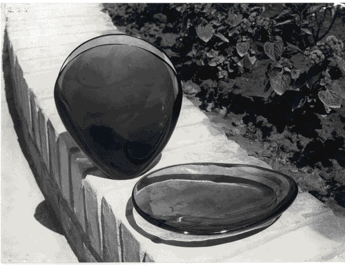 Image for X Triennale - Mostra merceologica - Sezione C - Vaso e portacenere di cristallo - Flavio Poli