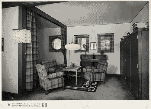 Image for V Triennale - Mostra dell'abitazione - Villetta di costruzione speciale economica di F.C: Schmidt - Soggiorno