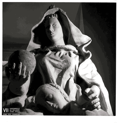 Image for Particolare di una delle statue che rappresentano le arti plastiche nel vestibolo