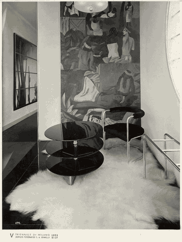 Image for V Triennale - Arti decorative e industriali - La Strada-Mostra d'ambienti moderni - Salottino di Cesare Scoccimarro