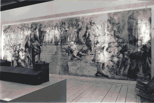 Image for XVI Triennale - Terzo ciclo - Il progetto di architettura - Idea e conoscenza - Modello in scala di villa Emo a Fanzolo di Vedelago - Cartone per l'affresco della "Scuola di Atene"