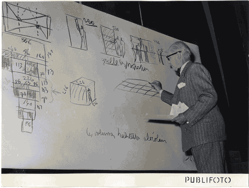 Image for IX Triennale - Convegno De Divina Proportione - Partecipazione di Le Corbusier