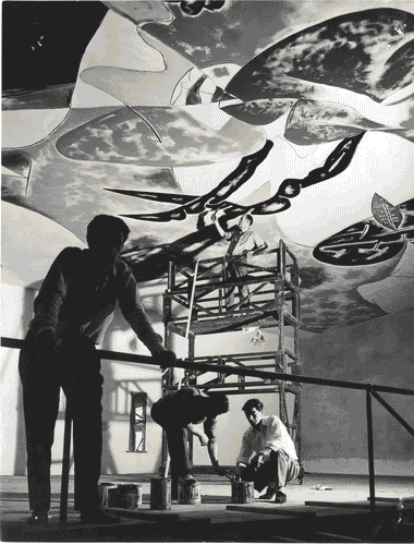Image for XII Triennale - Decorazione del soffitto dello Scalone d'onore - Gianni Dova