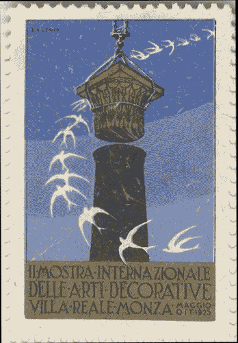 Image for Francobollo celebrativo della II Biennale di Monza