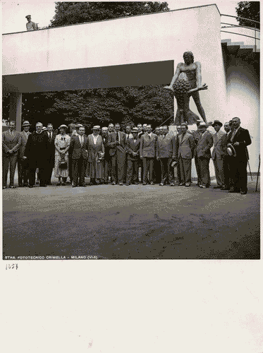 Image for VI Triennale - Visita del ministro della Cultura Popolare, Dino Alfieri - Giornalisti esteri - Giulio Barella - Marcello Torsiello