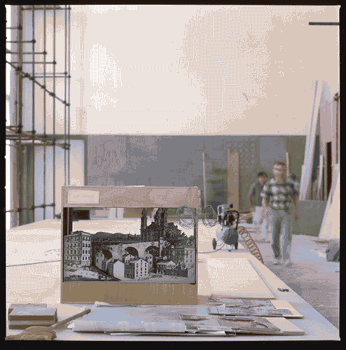 Image for XVII Triennale - Le città del mondo e il futuro delle metropoli - Lavori di allestimento - Sezione Italia