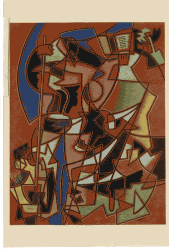 Image for Il luogo del lavoro - Il lavoro trasformato in immagini - Ritratto di un imprenditore collezionista: Giuseppe Verzocchi - Dipinto "Simboli del lavoro" - Gino Severini