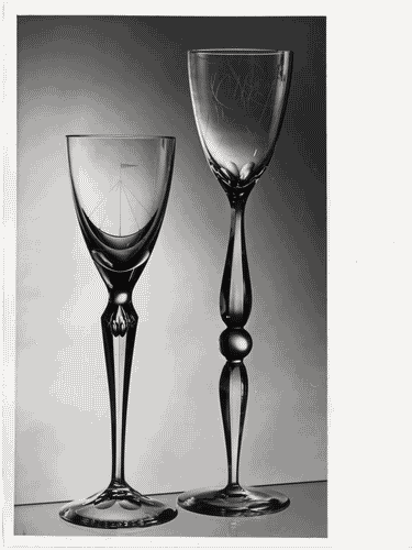 Image for XII Triennale - Mostra internazionale del vetro e dell'acciaio - Calici in vetro