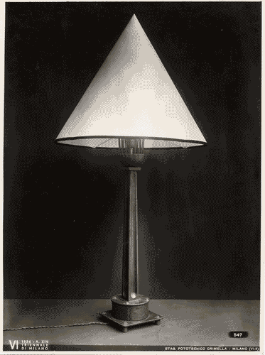 Image for VI Triennale - Sezione dell'E.N.A.P.I. - Metalli vari e smalti - Lampada in ferro battuto