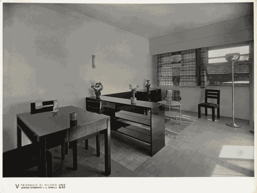 Image for V Triennale - Mostra dell'abitazione - Gruppo di cinque case per vacanze - Casa di vacanza al mare di Eugenio Faludi, Enrico Griffini e Piero Bottoni - Soggiorno