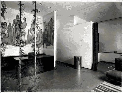 Image for V Triennale - Mostra dell'abitazione - Casa di campagna per uomo di studio di Luigi Moretti, Mario Paniconi, Giulio Pediconi, Mosè Tuffaroli Luciano e Igino Zanda - Zona studio